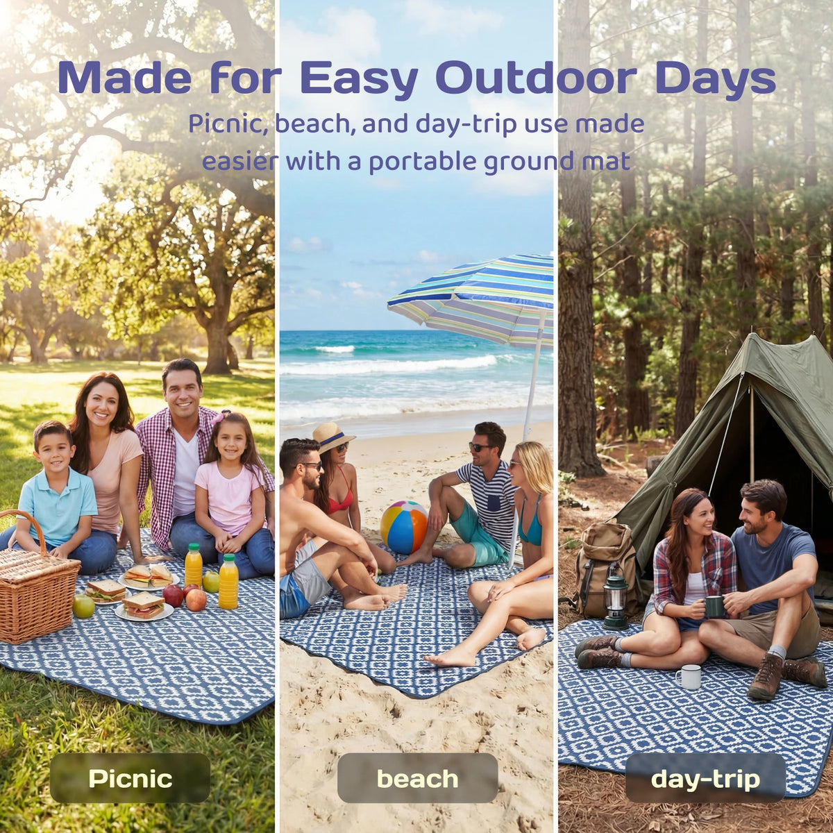 Foldable Waterproof Picnic Blanket