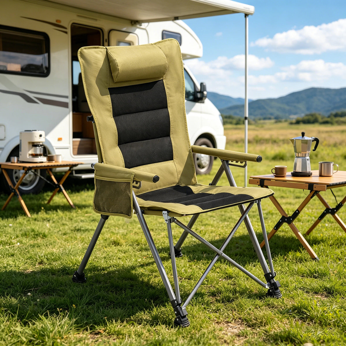 5-Position Reclining Camping Chair