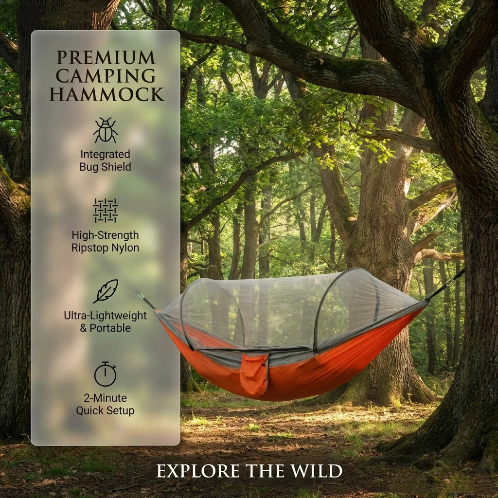 Ultralight Hammock with Mosquito Net