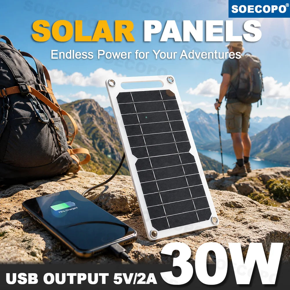 35W Portable Solar Camping Panel