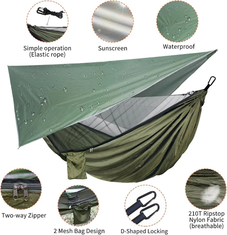 2-in-1 Camping Hammock Tent