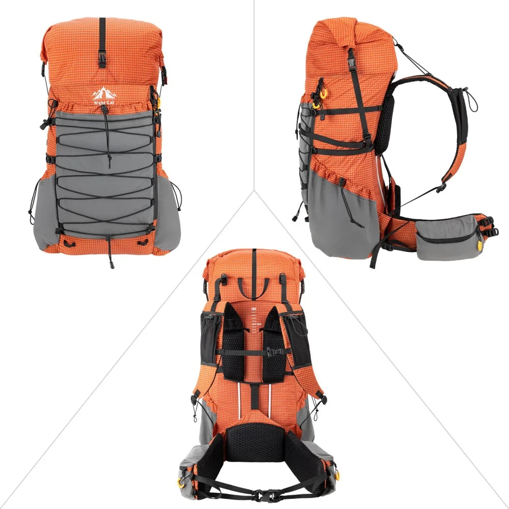 50–70L Internal Frame Hiking Backpack