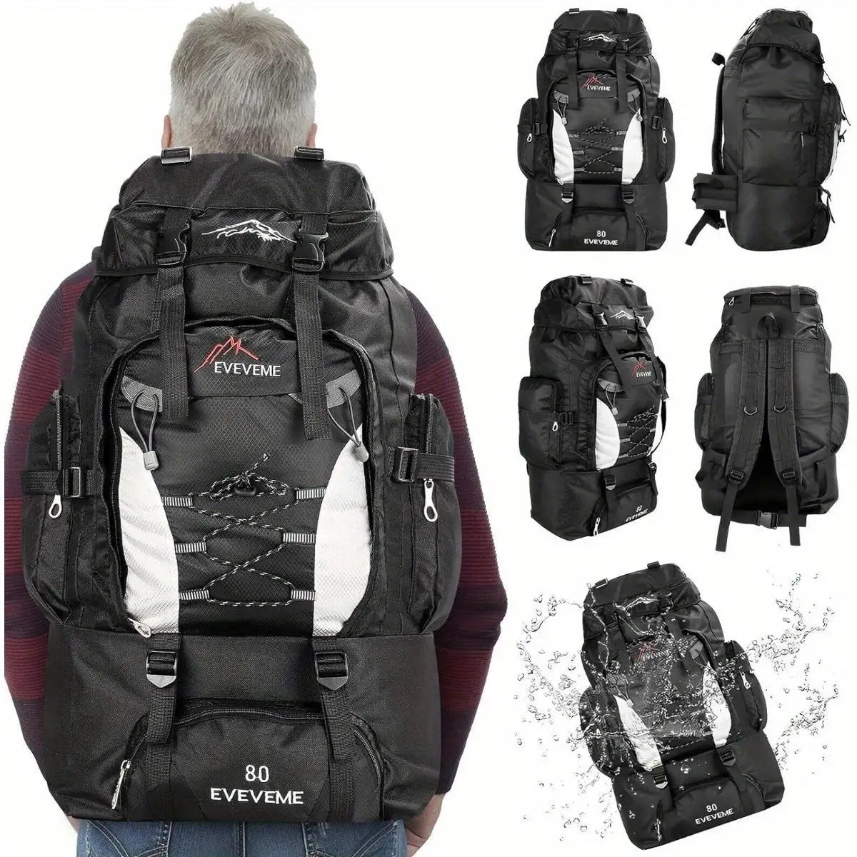 70L Lightweight Outdoor Backpack