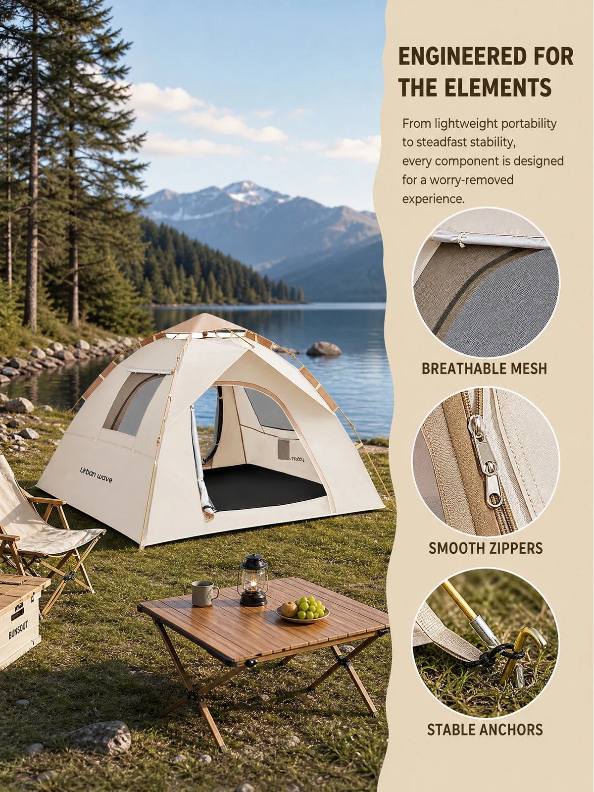 Automatic Waterproof Camping Tent