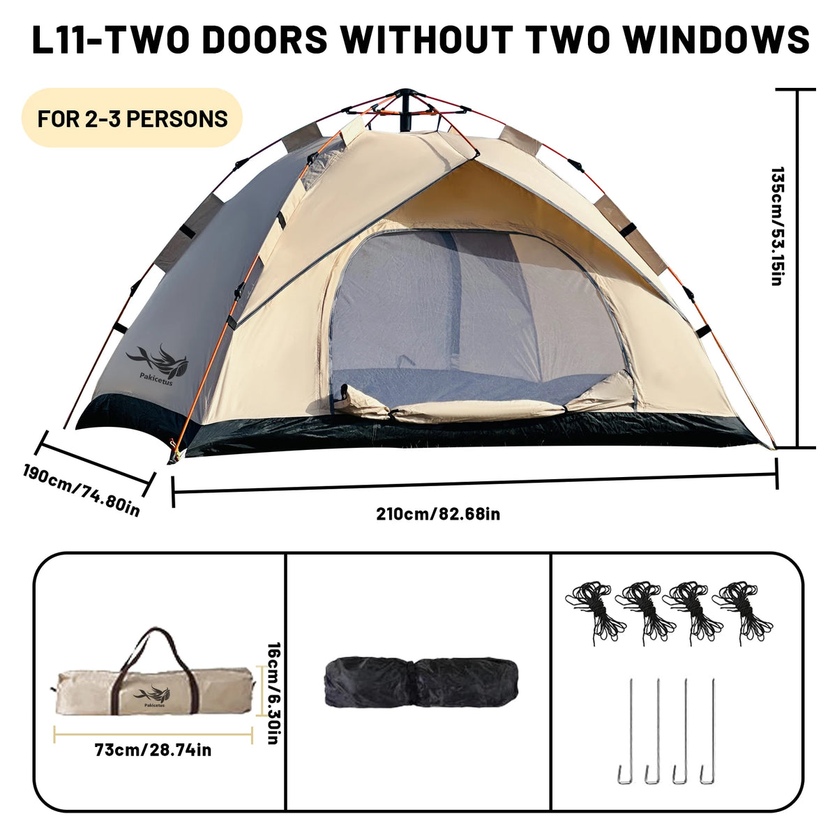 2–4 Person Automatic Pop-Up Tent