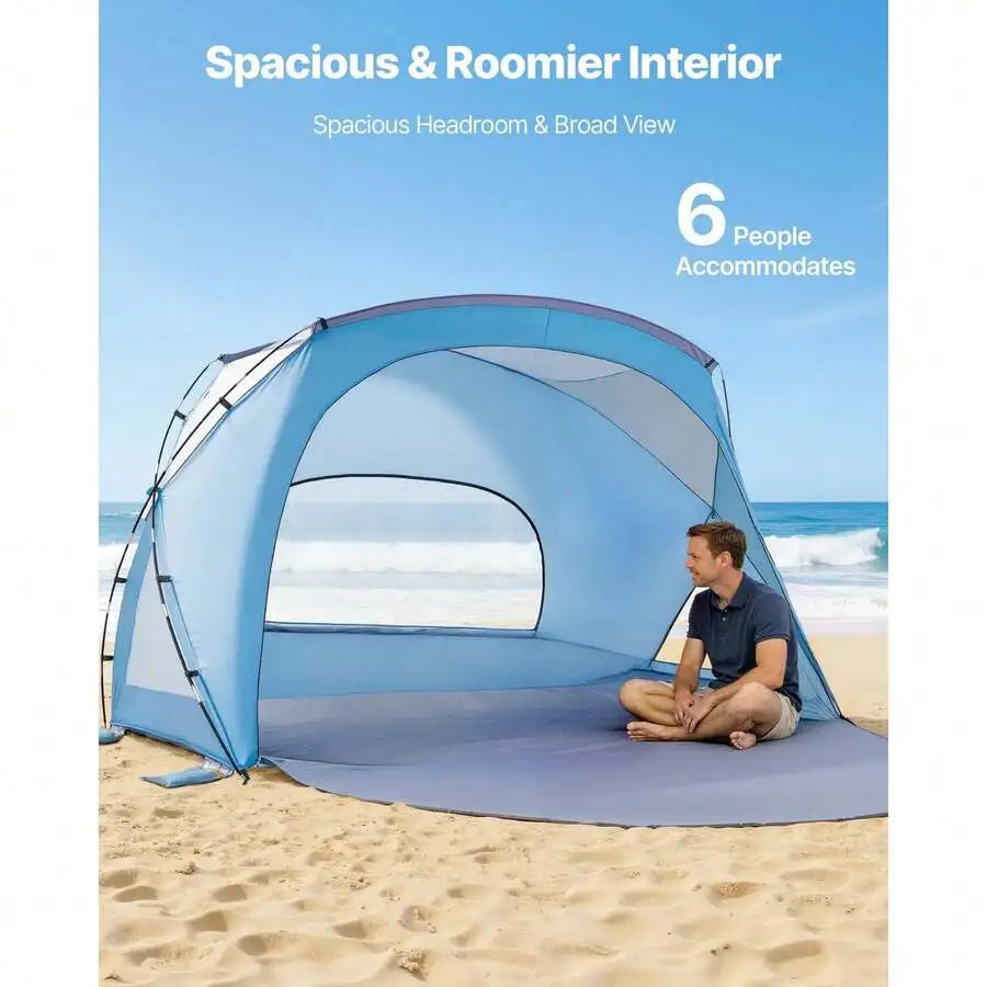 6-Person UPF 50+ Beach Tent