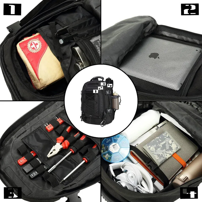 60L Military Tactical Backpack
