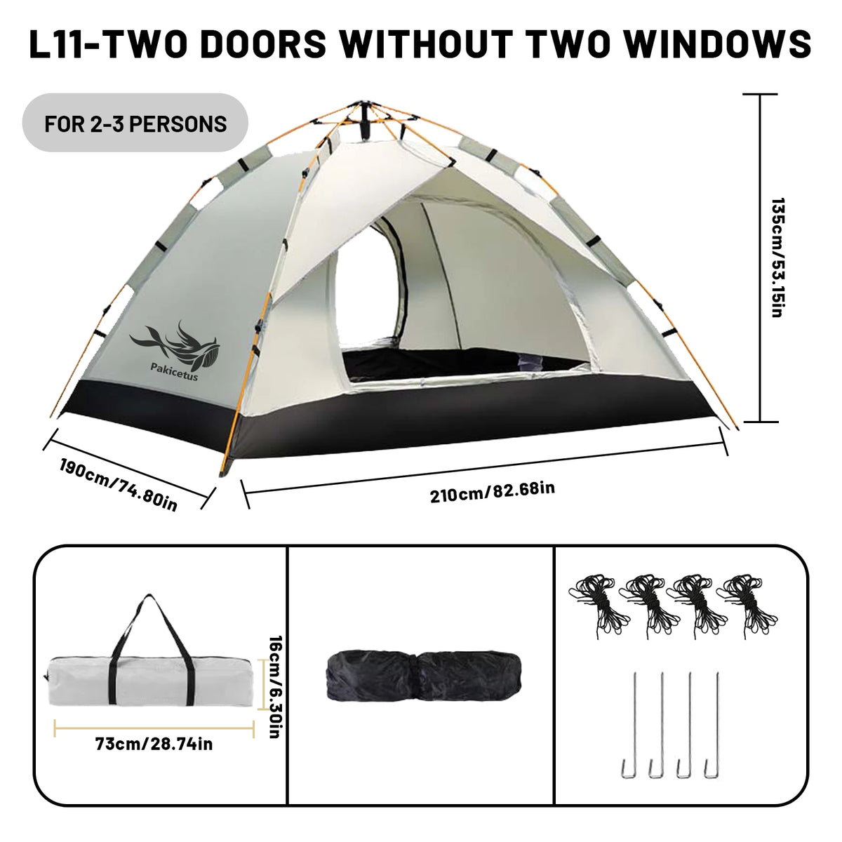 2–4 Person Automatic Pop-Up Tent