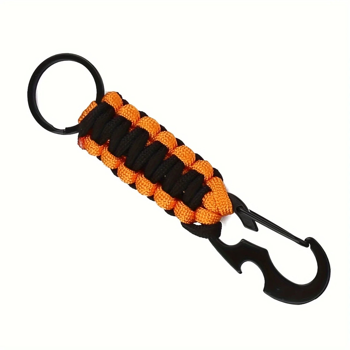 Woven Carabiner Keychain Bottle Opener