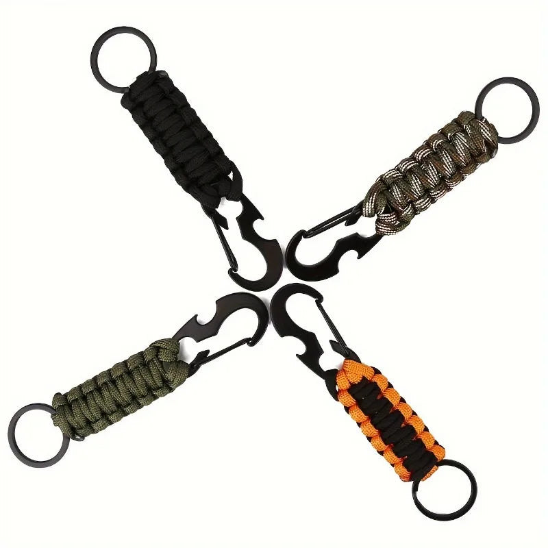 Woven Carabiner Keychain Bottle Opener
