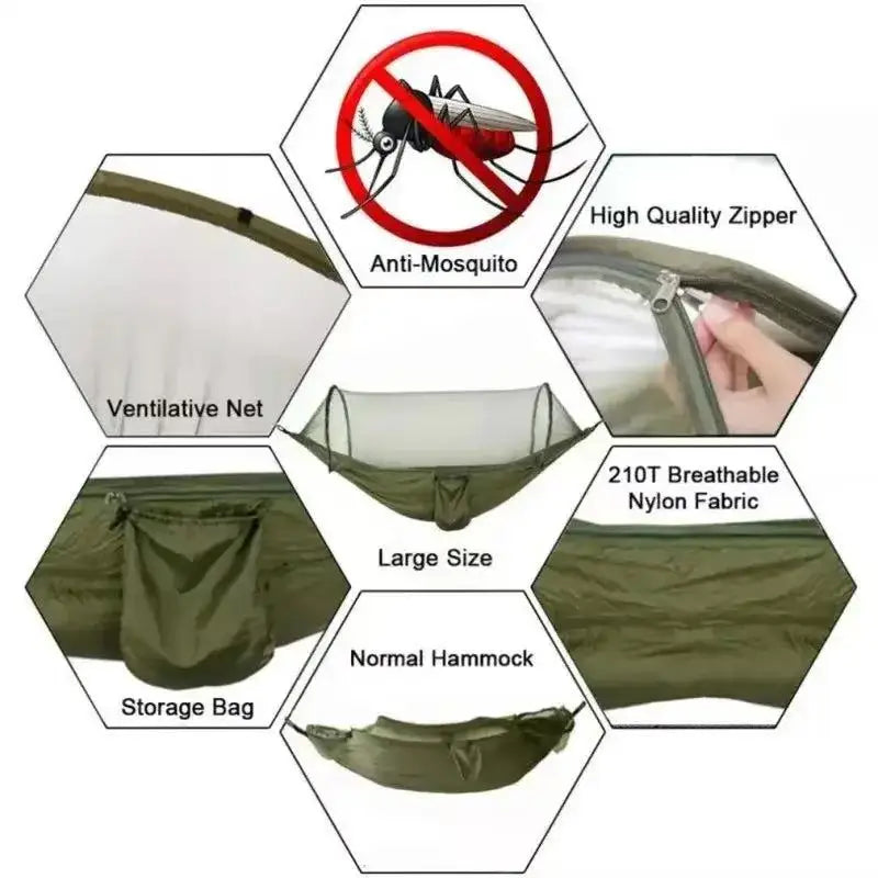 Ultralight Hammock with Mosquito Net
