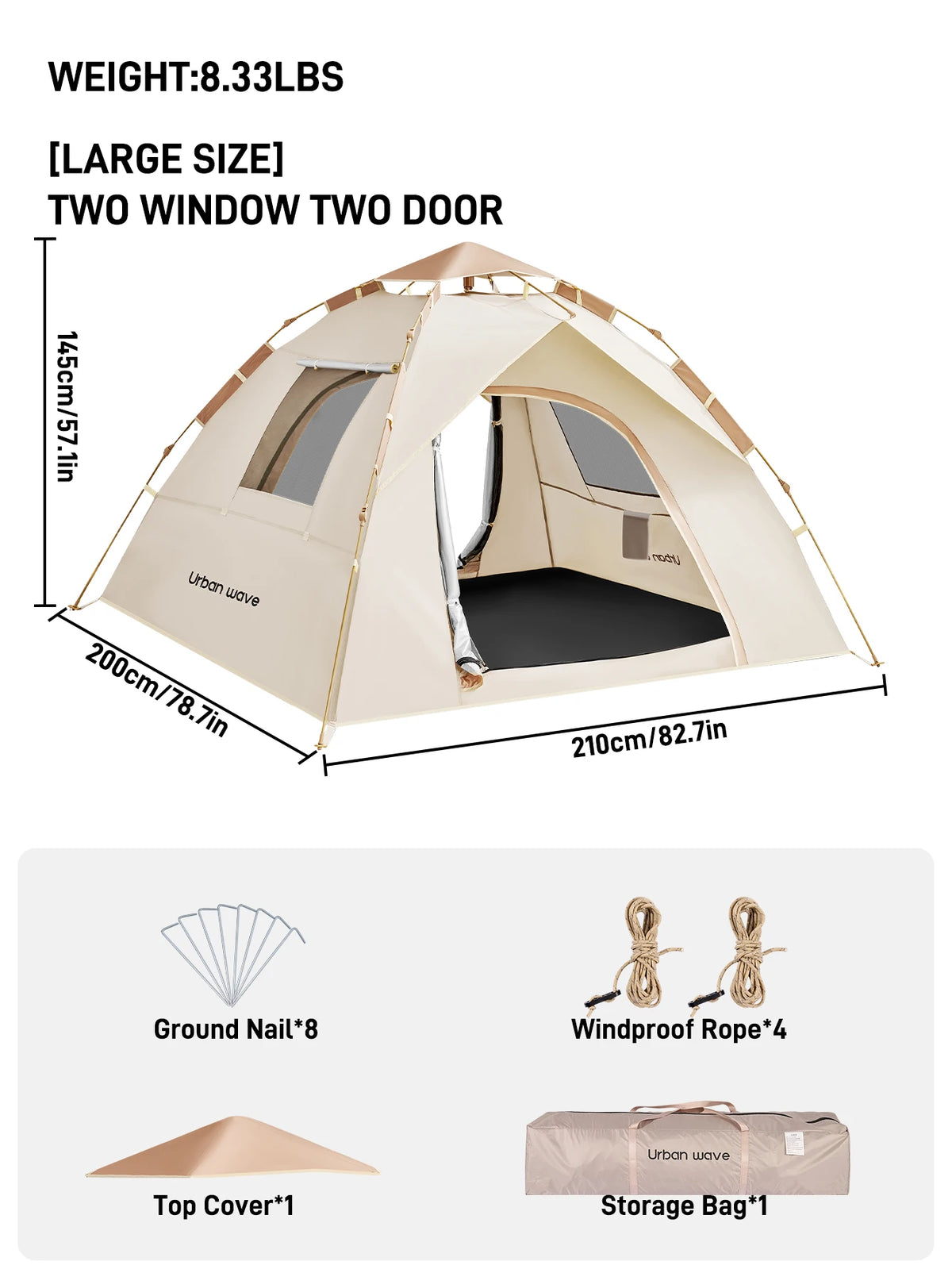 Automatic Waterproof Camping Tent