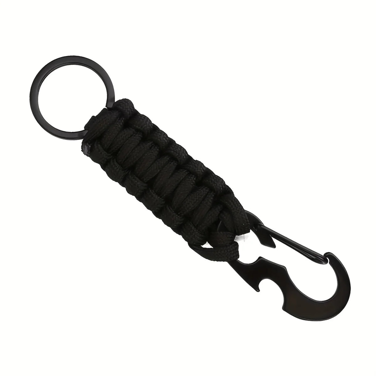 Woven Carabiner Keychain Bottle Opener