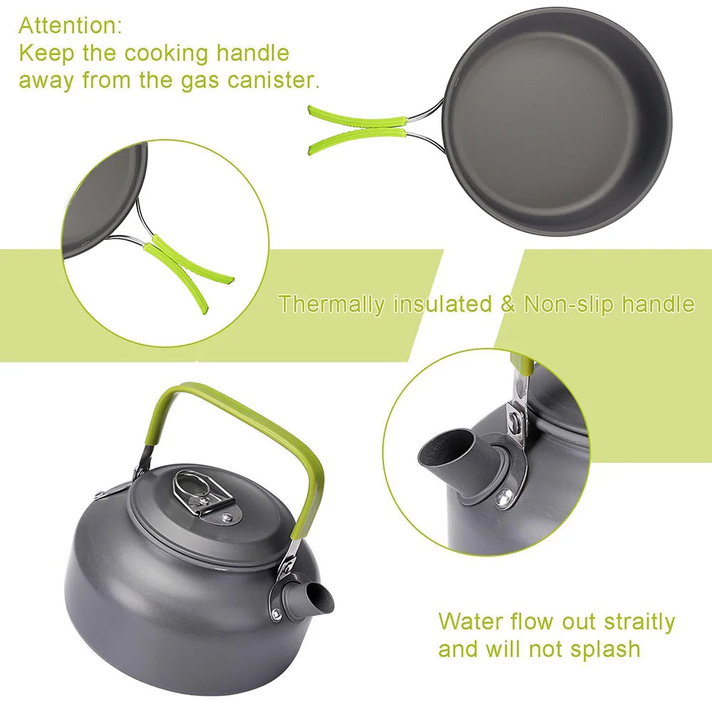 Aluminum Camping Cooking Set