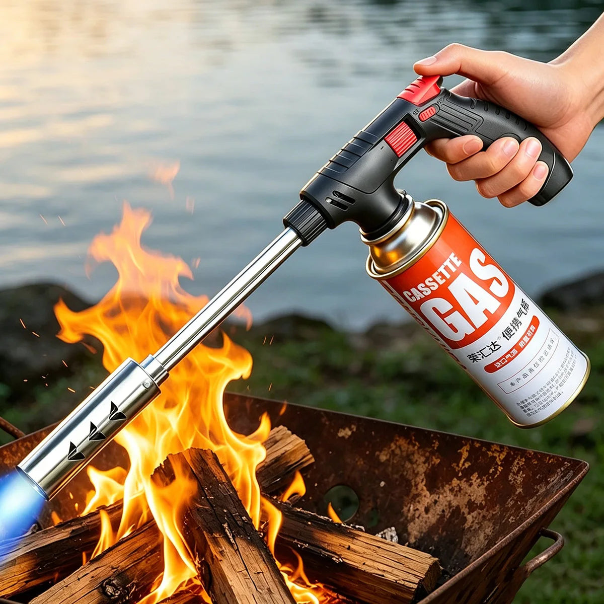 Long-Handle Outdoor Butane Torch