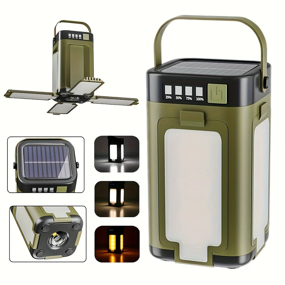 15W Rechargeable Solar Camping Lantern