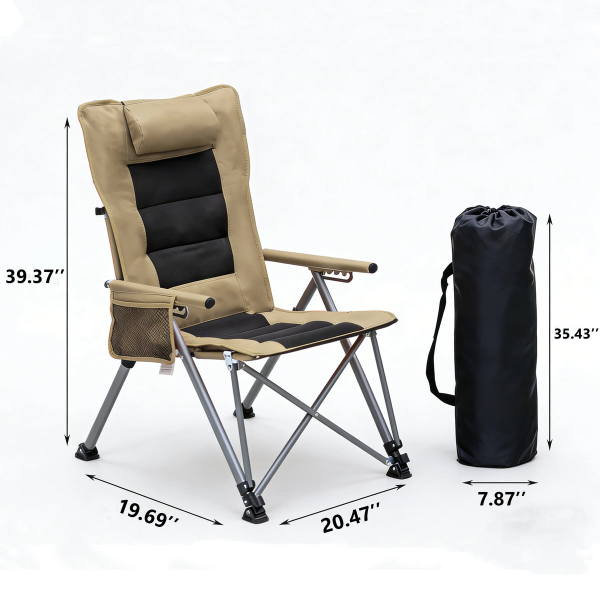 5-Position Reclining Camping Chair