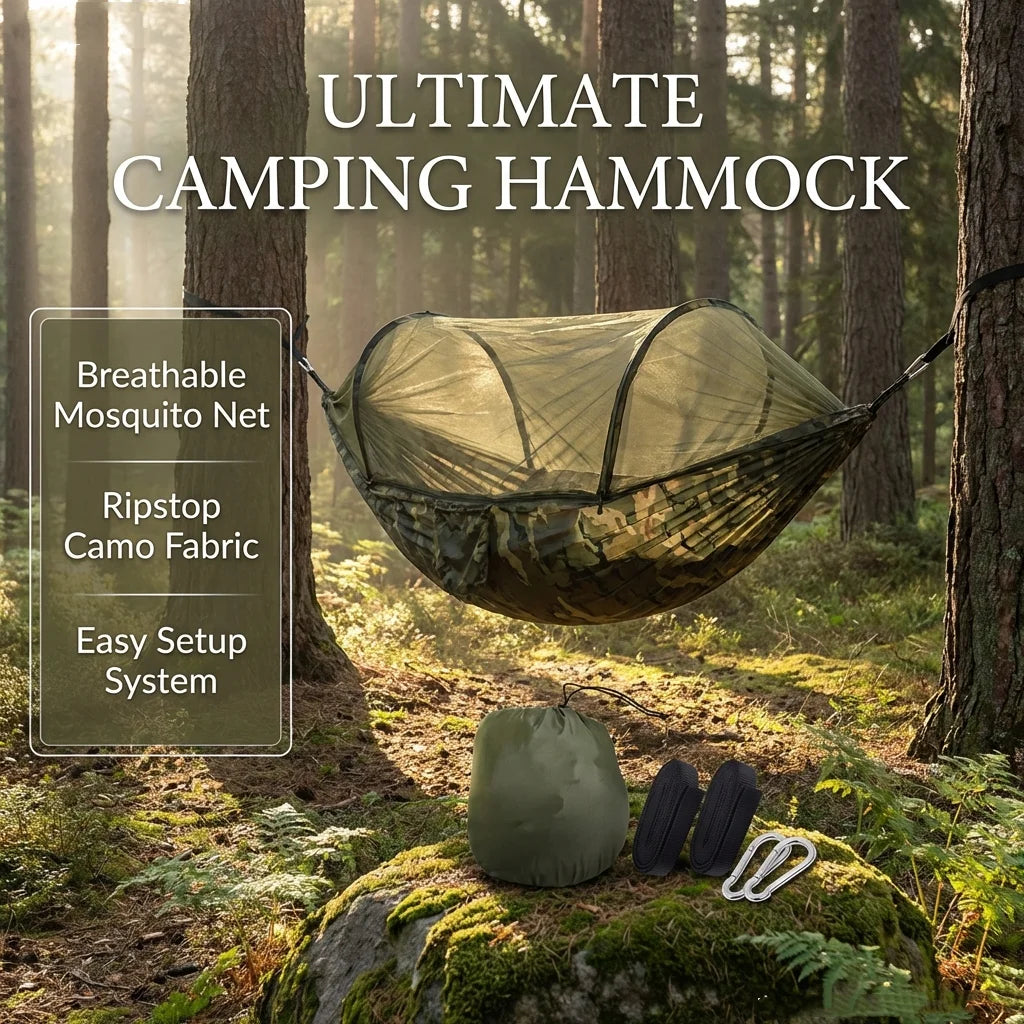 Ultralight Hammock with Mosquito Net