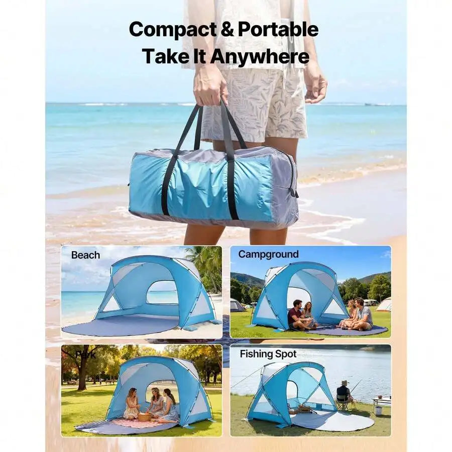 6-Person UPF 50+ Beach Tent