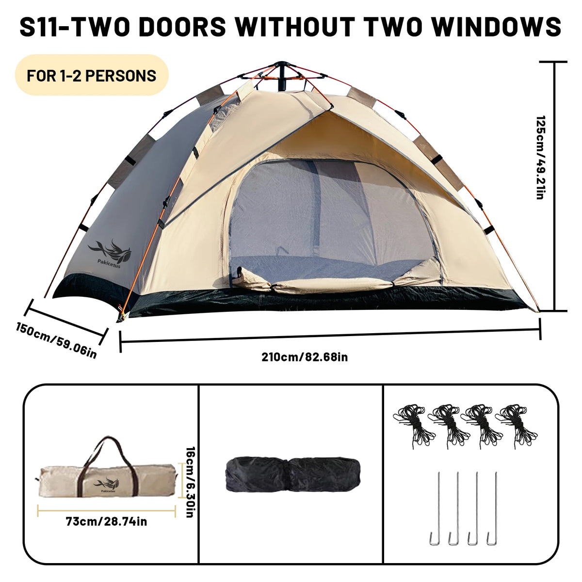 2–4 Person Automatic Pop-Up Tent
