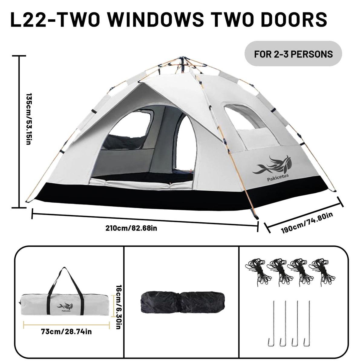 2–4 Person Automatic Pop-Up Tent
