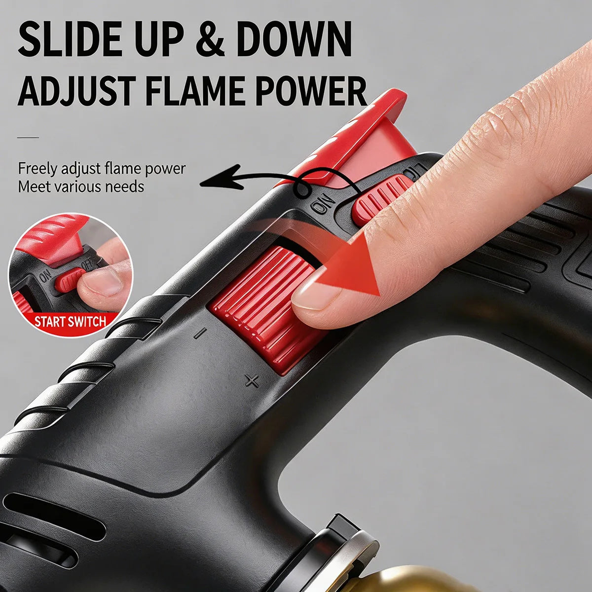 Long-Handle Outdoor Butane Torch