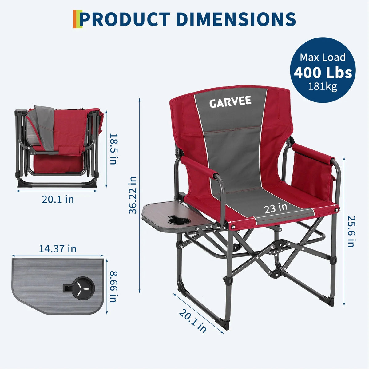 Heavy-Duty Folding Camping Chair