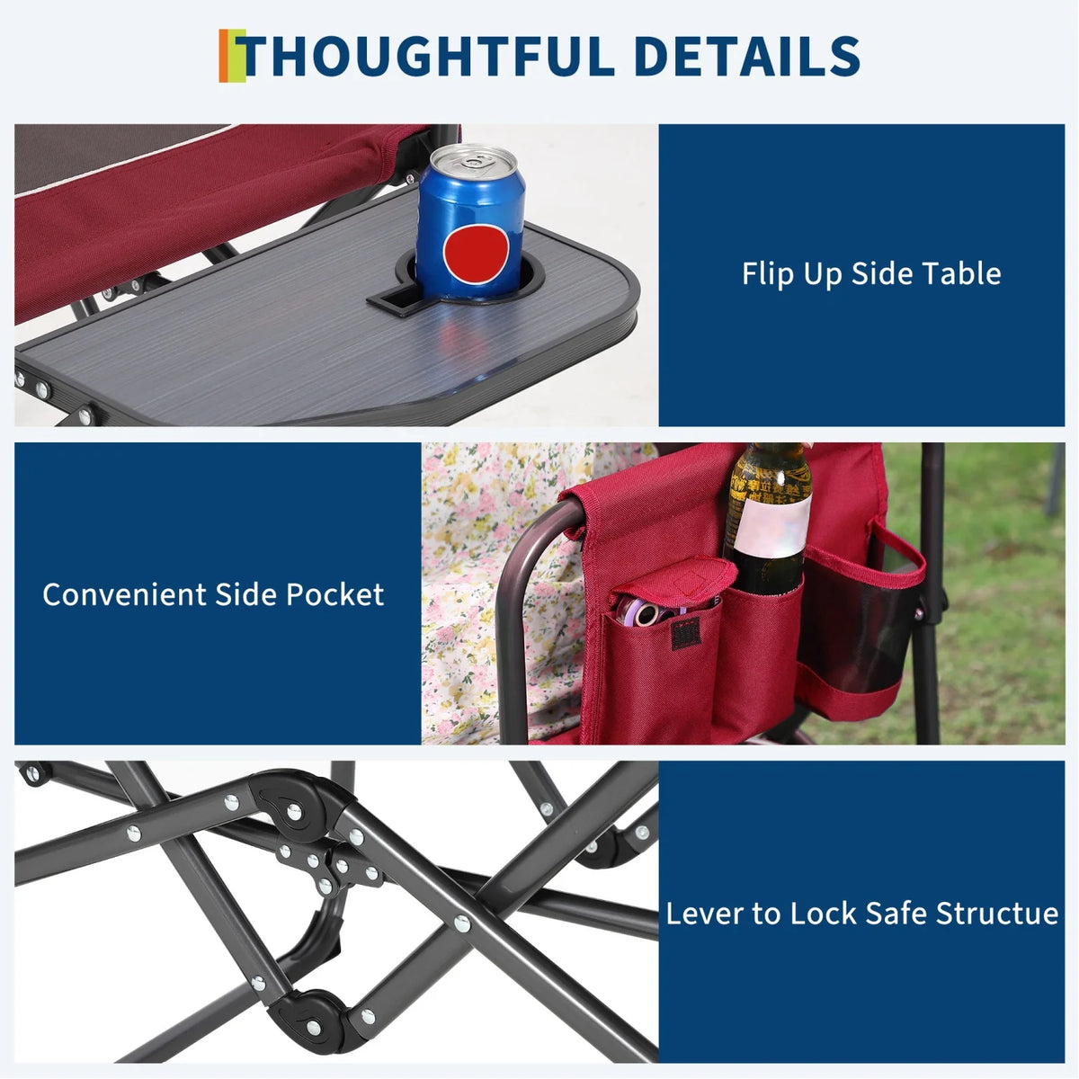 Heavy-Duty Folding Camping Chair