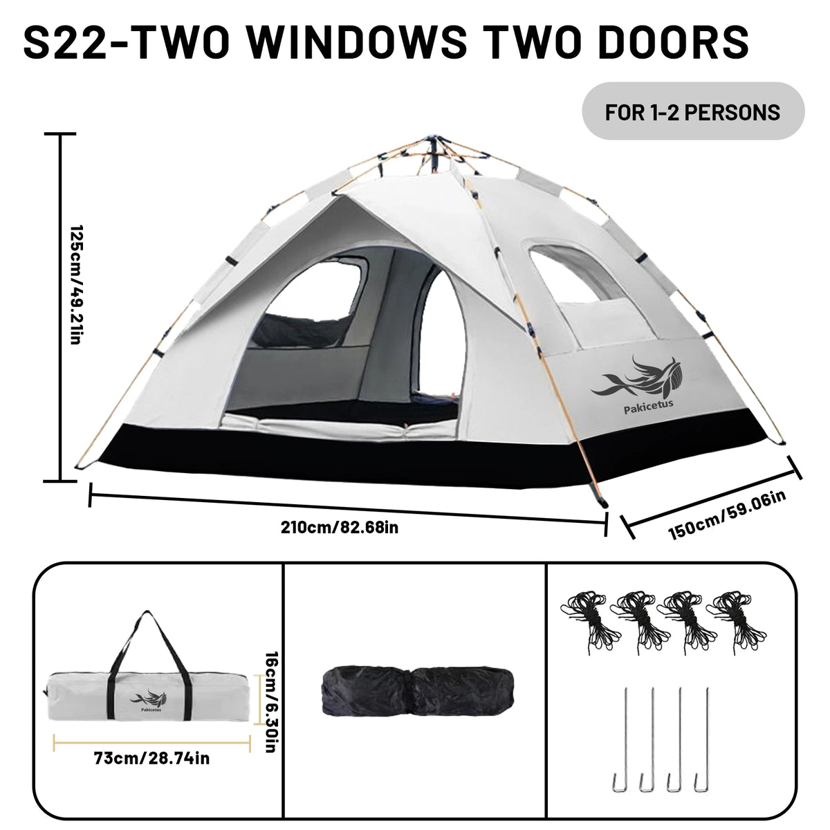 2–4 Person Automatic Pop-Up Tent