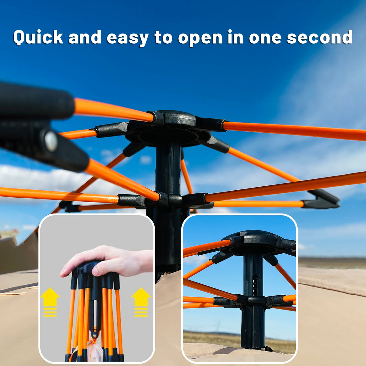 2–4 Person Automatic Pop-Up Tent